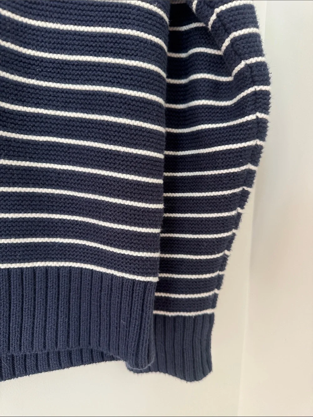 J Crew Cotton Striped Pullover Sweater M